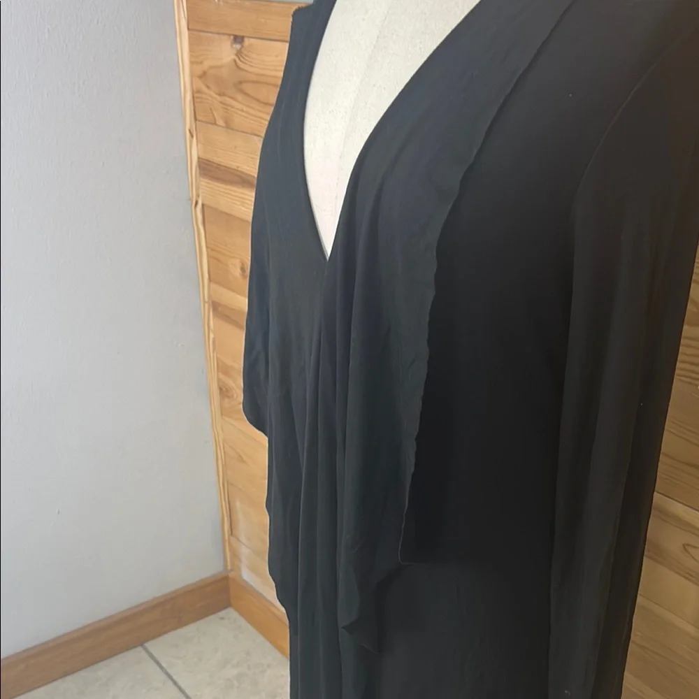 EUC Elegant BCBG Max Azria long sleeve draped lightweight jersey sweater dress - Picture 5 of 13